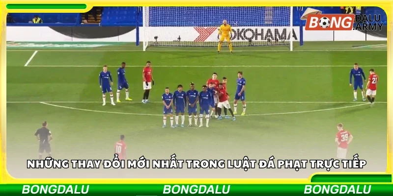 Thay đổi mới nhất trong luật đá phạt trực tiếp