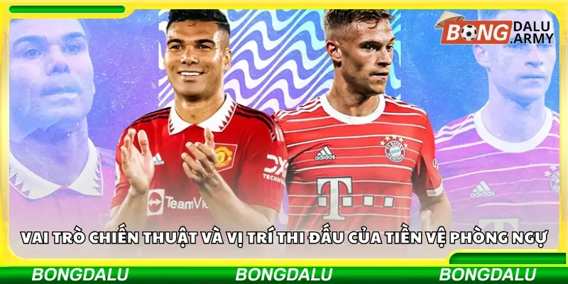 Vai trò chiến thuật và vị trí thi đấu của tiền vệ phòng ngự
