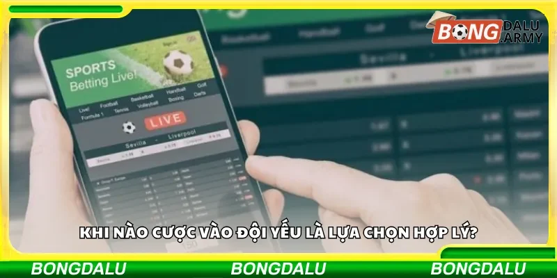 Khi nào cược vào đội yếu là lựa chọn hợp lý?