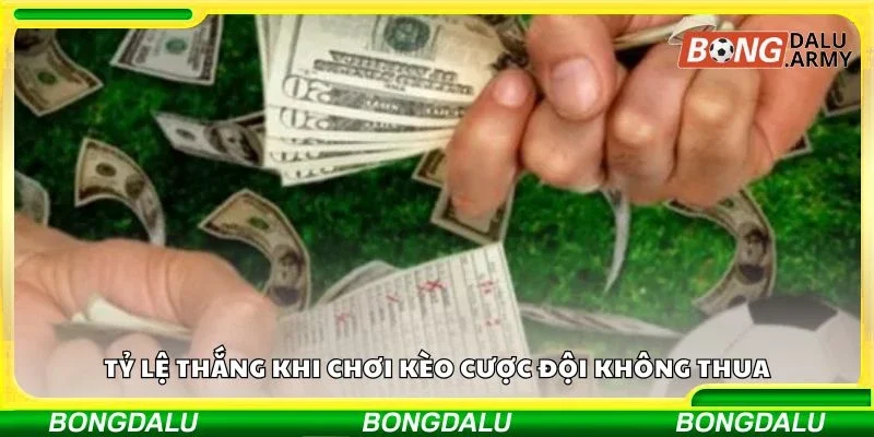 Tỷ lệ thắng khi chơi kèo đội không thua