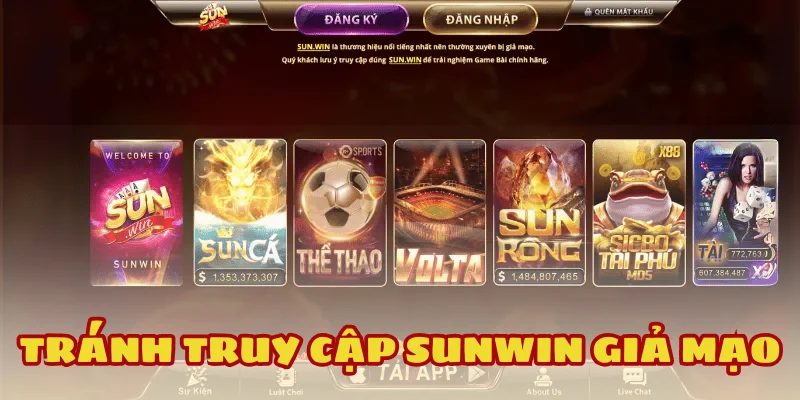 Sunwin cảnh báo khẩn cấp về web giả mạo tràn lan